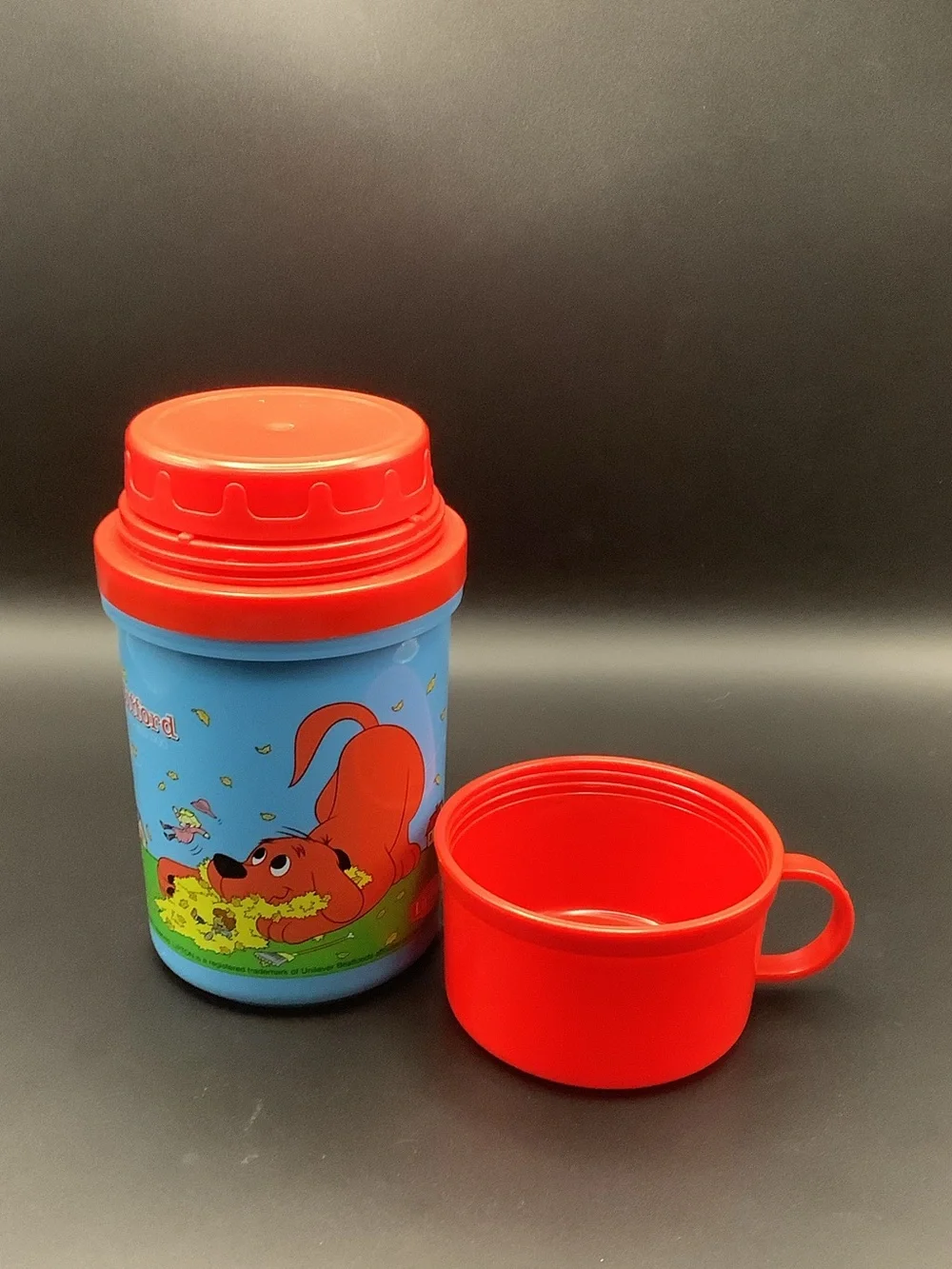 Vintage 2003 Clifford the Big Red Dog Lipton Insulated Food Jar